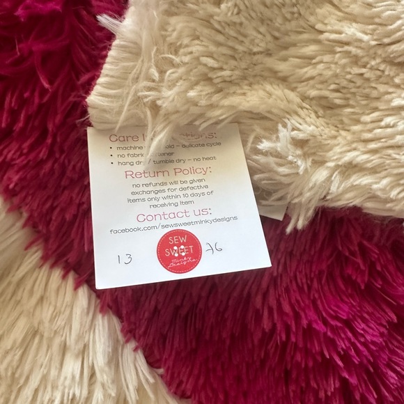 Sew Sweet Minky Shag Strip Adult Size Minky New With Tags - Picture 3 of 9